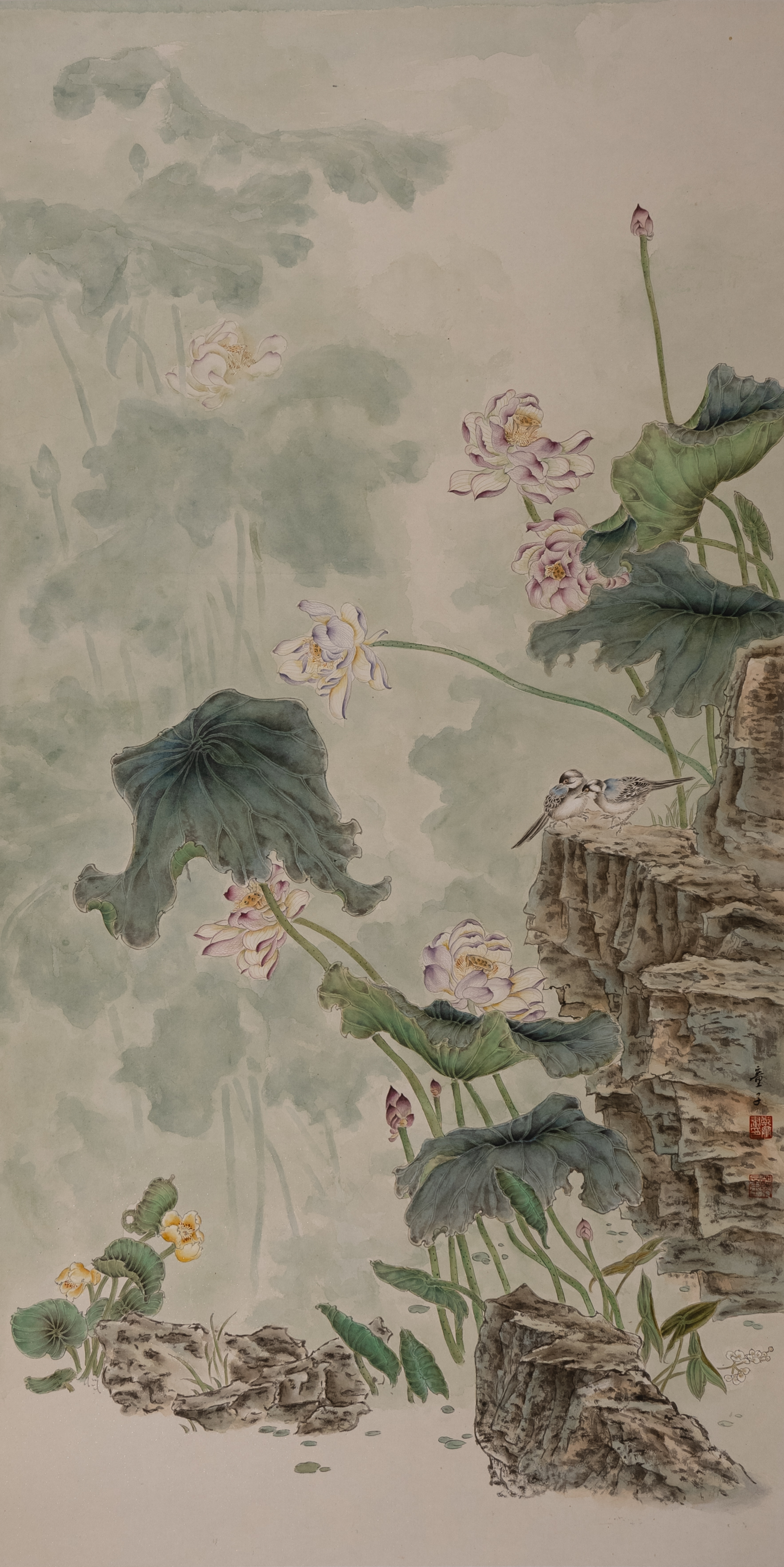 Ink Wash Lotus